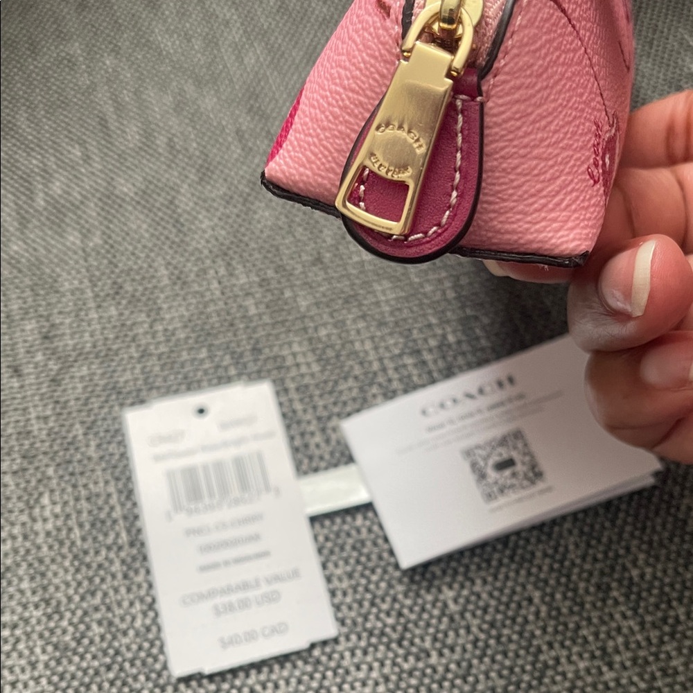 Coach Pink Cherry Cosmetic Case - Picture 5 of 7